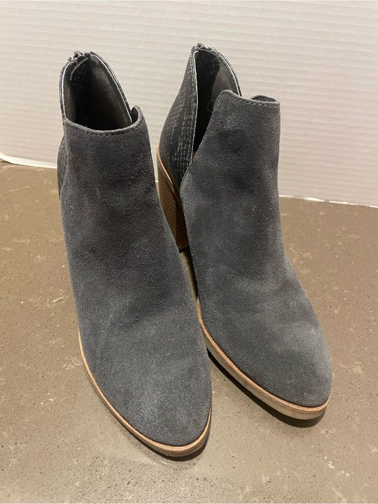 DV by Dolce Vita Shoes - DV by Dolce Vita Charcoal Gray Suede Ankle Booties